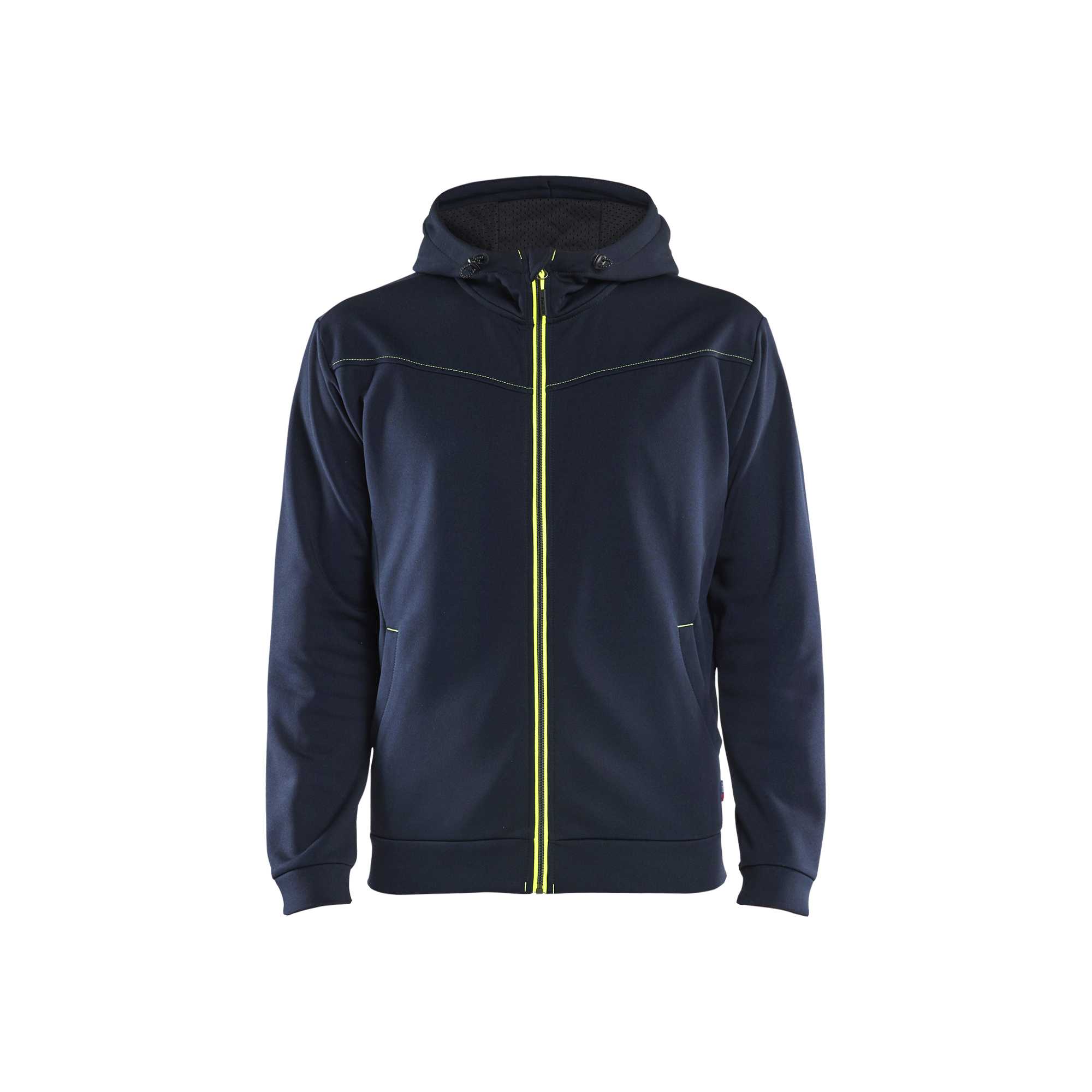 BLAKLADER 33632526 Hoodie With Full Zip Hoodie Work Sweatshirt MEN - Pique Fleece